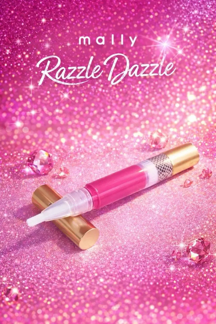 mally - High-Shine Liquid Lipstick - Shade: Razzle Dazzle - 0.12 oz/ 3.5 g